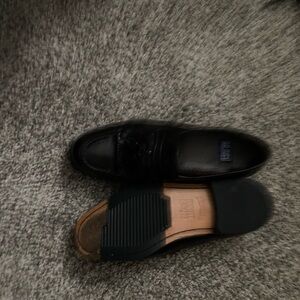 Two pair slightly worn dress shoes